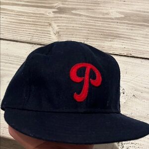 Ebbets Field Flannels Navy and Red Cap